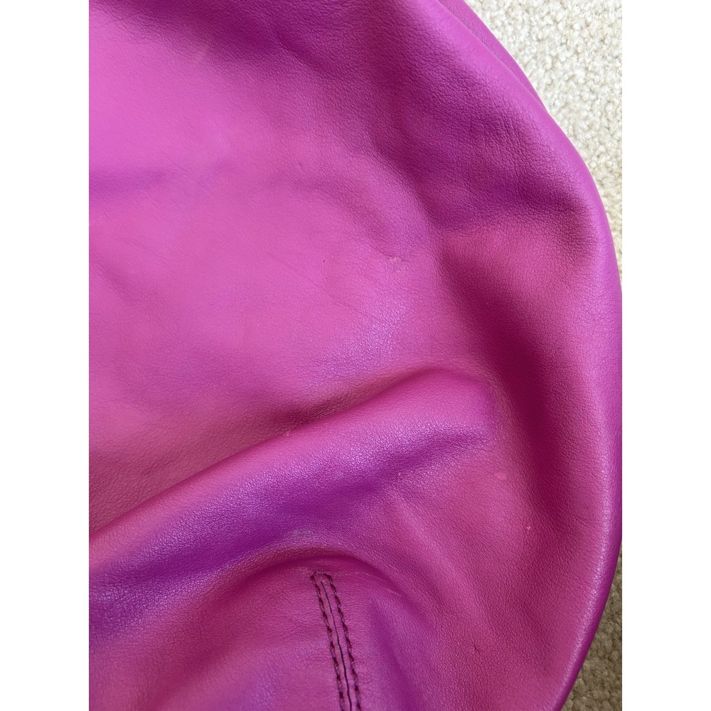 Cole Haan Parker Hobo Cornelia Shoulder Bag Large Beet Pink Purple Leather Purse - Picture 13 of 13